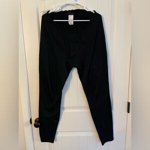 Vintage Patagonia Fleece Pants Mens Sz L Base Layer Black Thermal USA
